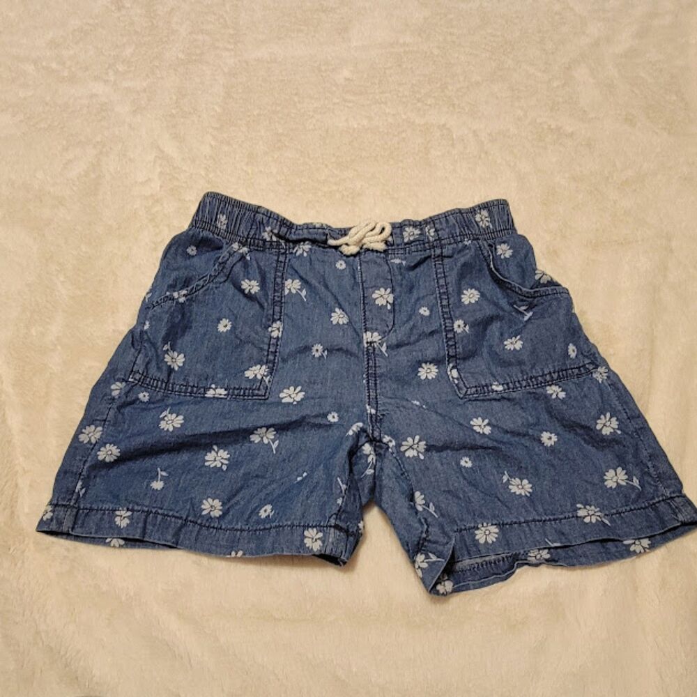 Members Mark 10 12 Girls Floral Shorts 100% Cotton